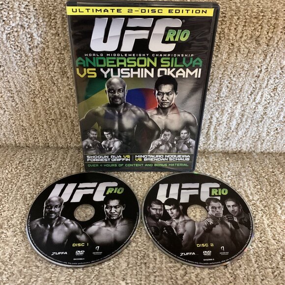 UFC 134 RIO Ultimate 2-Disc Edition DVD. Silva Vs Okami, Shogun vs Griffin PPV - Picture 1 of 4